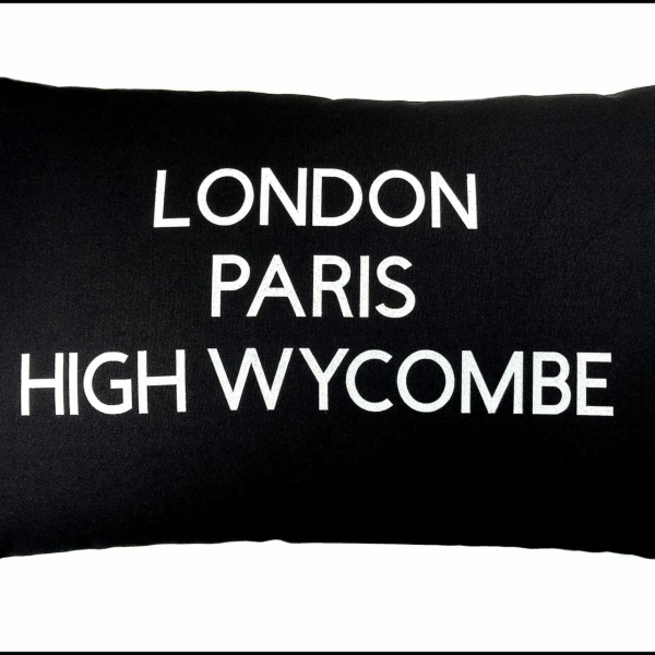 Personalised Three Town Cushion at Henley Circle Online Shop
