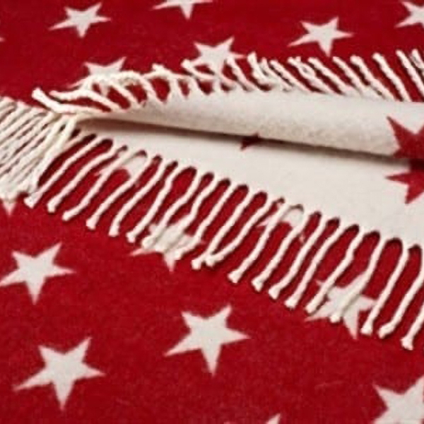 Bronte Red and White Star Throw at Henley Circle Online Shop