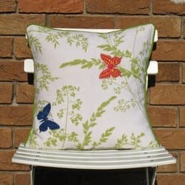 Butterflies and Leaves Cushion at Henley Circle Online Shop