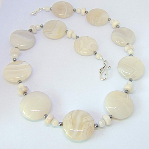 Mixed Gemstone Necklace, Pastels at Henley Circle Online Shop