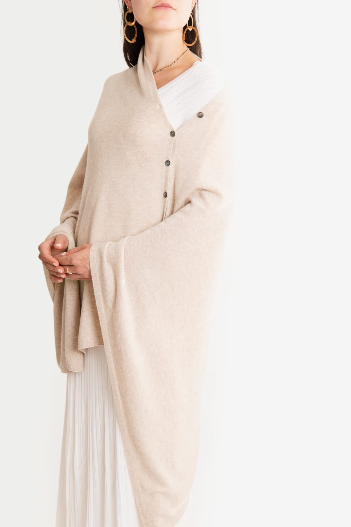 Cashmere Button Wrap – Choice of Beautiful Colours at Henley Circle Online Shop