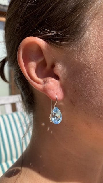 Adicia Hook Earrings – Blue Topaz at Henley Circle Online Shop