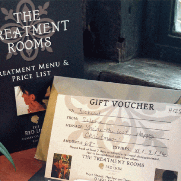 Gift Vouchers for The Treatment Rooms £50-£250 at Henley Circle Online Shop
